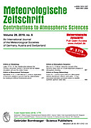 Cover image of: Meteorologische Zeitschrift Vol. 28 No. 6