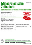 Cover image of: Meteorologische Zeitschrift Vol. 29 No. 3