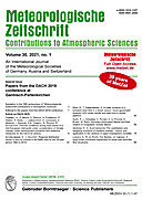 Cover image of: Meteorologische Zeitschrift Vol. 30 No. 1