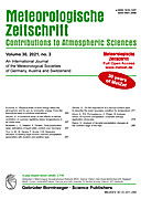 Cover image of: Meteorologische Zeitschrift Vol. 30 No. 3