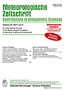 Cover image of: Meteorologische Zeitschrift Vol. 30 No. 6
