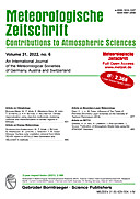 Cover image of: Meteorologische Zeitschrift Vol. 31 No. 6