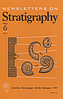 Cover image of: Newsletters on Stratigraphy Volume 6 Number 3
