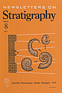 Cover image of: Newsletters on Stratigraphy Volume 8 Number 1