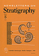 Cover image of: Newsletters on Stratigraphy Volume 8 Number 3