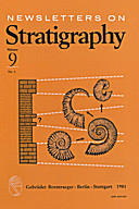 Cover image of: Newsletters on Stratigraphy Volume 9 Number 3