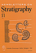 Cover image of: Newsletters on Stratigraphy Volume 11 Number 2