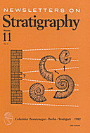 Cover image of: Newsletters on Stratigraphy Volume 11 Number 3