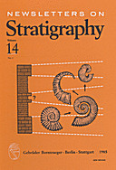Cover image of: Newsletters on Stratigraphy Volume 14 Number 1