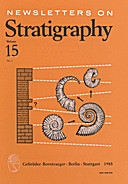 Cover image of: Newsletters on Stratigraphy Volume 15 Number 1