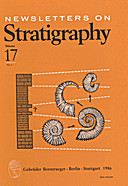 Cover image of: Newsletters on Stratigraphy Volume 17 Number 1