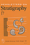 Cover image of: Newsletters on Stratigraphy Volume 17 Number 3