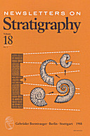Cover image of: Newsletters on Stratigraphy Volume 18 Number 2
