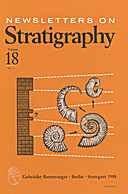 Cover image of: Newsletters on Stratigraphy Volume 18 Number 3
