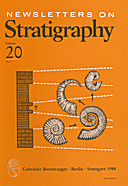 Cover image of: Newsletters on Stratigraphy Volume 20 Number 1