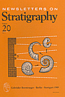 Cover image of: Newsletters on Stratigraphy Volume 20 Number 3