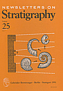 Cover image of: Newsletters on Stratigraphy Volume 25 Number 2