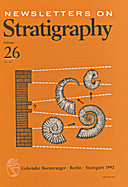 Cover image of: Newsletters on Stratigraphy Volume 26 Number 2-3