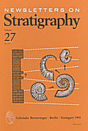 Cover image of: Newsletters on Stratigraphy Volume 27 Number 1-2