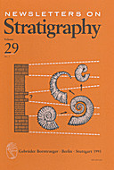 Cover image of: Newsletters on Stratigraphy Volume 29 Number 1
