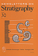 Cover image of: Newsletters on Stratigraphy Volume 30 Number 1