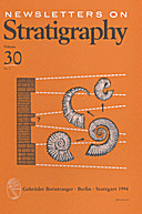 Cover image of: Newsletters on Stratigraphy Volume 30 Number 2