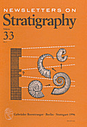 Cover image of: Newsletters on Stratigraphy Volume 33 Number 1