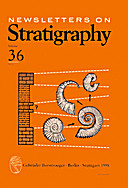 Cover image of: Newsletters on Stratigraphy Volume 36 Number 1