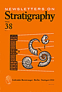 Cover image of: Newsletters on Stratigraphy Volume 38 Number 1