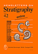 Cover image of: Newsletters on Stratigraphy Volume 42 Number 3