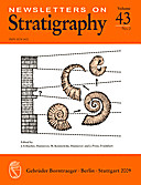 Cover image of: Newsletters on Stratigraphy Volume 43 Number 2