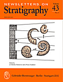 Cover image of: Newsletters on Stratigraphy Volume 43 Number 3