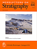 Cover image of: Newsletters on Stratigraphy Volume 44 Number 2