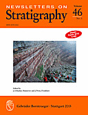 Cover image of: Newsletters on Stratigraphy Volume 46 Number 3