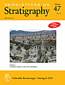Cover image of: Newsletters on Stratigraphy Volume 47 Number 2
