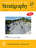 Cover image of: Newsletters on Stratigraphy Volume 47 Number 3