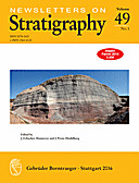 Cover image of: Newsletters on Stratigraphy Volume 49 Number 1