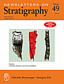 Cover image of: Newsletters on Stratigraphy Volume 49 Number 2
