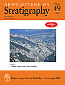 Cover image of: Newsletters on Stratigraphy Volume 49 Number 3