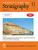 Cover image of: Newsletters on Stratigraphy Volume 51 Number 1