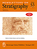 Cover image of: Newsletters on Stratigraphy Volume 53 Number 1