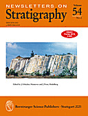 Cover image of: Newsletters on Stratigraphy Volume 54 Number 2