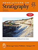 Cover image of: Newsletters on Stratigraphy Volume 55 Number 1