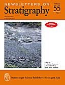 Cover image of: Newsletters on Stratigraphy Volume 55 Number 3