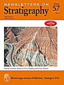 Cover image of: Newsletters on Stratigraphy Volume 57 Number 2