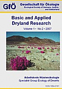 Cover image of: Basic and Applied Dryland Research Vol. 1 No. 2