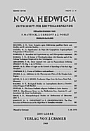 Image de couverture de: Nova Hedwigia Band 18 Heft 2-4