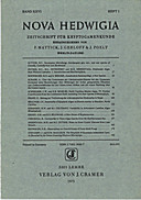 Cover image of: Nova Hedwigia Band 26 Heft 1