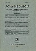 Cover image of: Nova Hedwigia Band 26 Heft 2-3