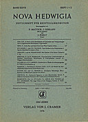 Cover image of: Nova Hedwigia Band 27 Heft 1-2